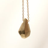 Giant 14K Faceted-crystal necklace