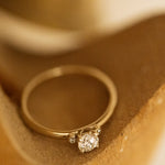 Classic diamond gold ring