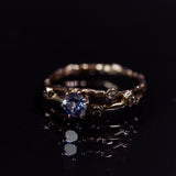 Sapphire branches engagement ring