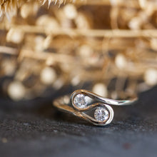 Load image into Gallery viewer, Infinity two diamond ring
