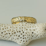 Reef coral gold ring