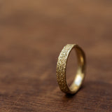 Sponge gold ring