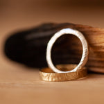 Raw & textured gold rings