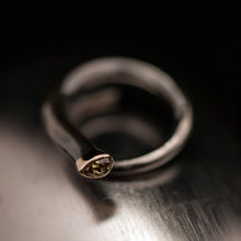 Load image into Gallery viewer, Open snake silver ring
