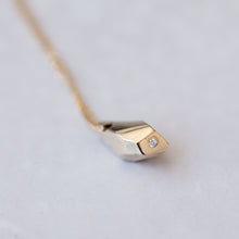 Load image into Gallery viewer, 14K Faceted-crystal necklace
