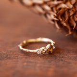 Branch 5 stone diamond ring