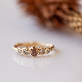 Branch 5 stone diamond ring