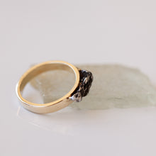 Load image into Gallery viewer, Rectangle Meteorite ring
