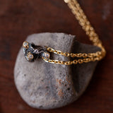Diamonds & Meteorite necklace