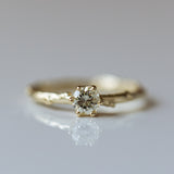 White diamond branch ring