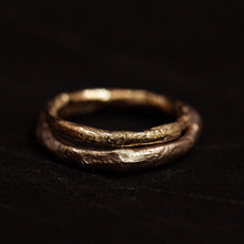 Load image into Gallery viewer, Raw second skin wedding rings 
