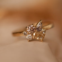 Load image into Gallery viewer, Crown Royal Cluster diamond ring
