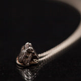 Silver meteorite Necklace