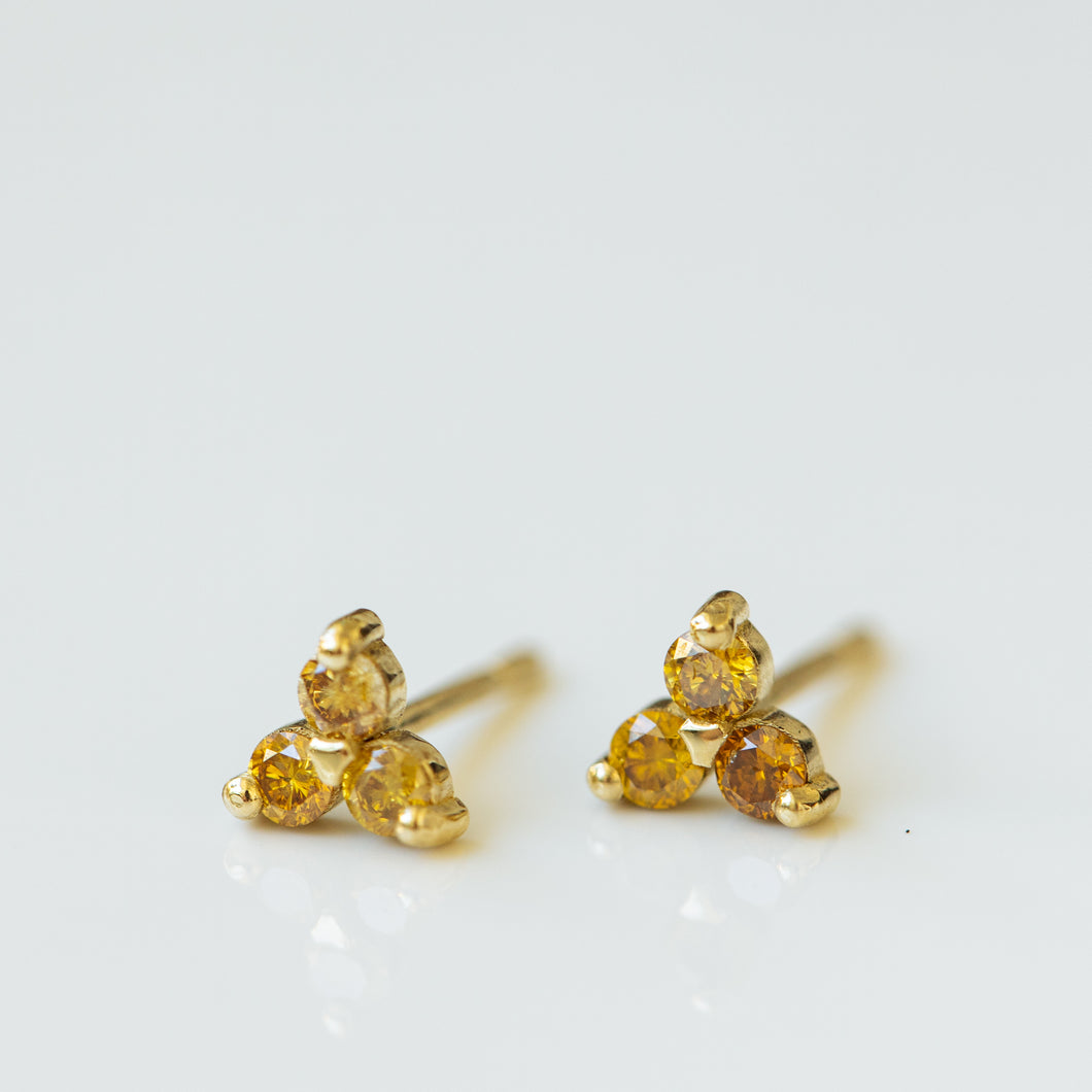 Gentle Yellow diamonds earrings