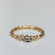 Load image into Gallery viewer, Harmonic branch ring with meteorite and diamonds
