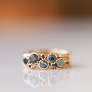 3 Branch Sapphire rings