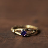 Purple Sapphire branches ring
