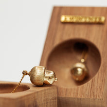 Load image into Gallery viewer, Large 14k Gold Acorn necklace
