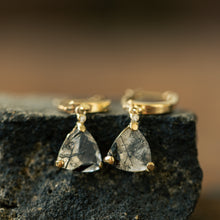 Load image into Gallery viewer, Tourmalin Quartz earrings
