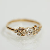 Marquise cluster ring