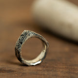Kernel cone silver ring