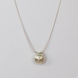 Silver snail necklace